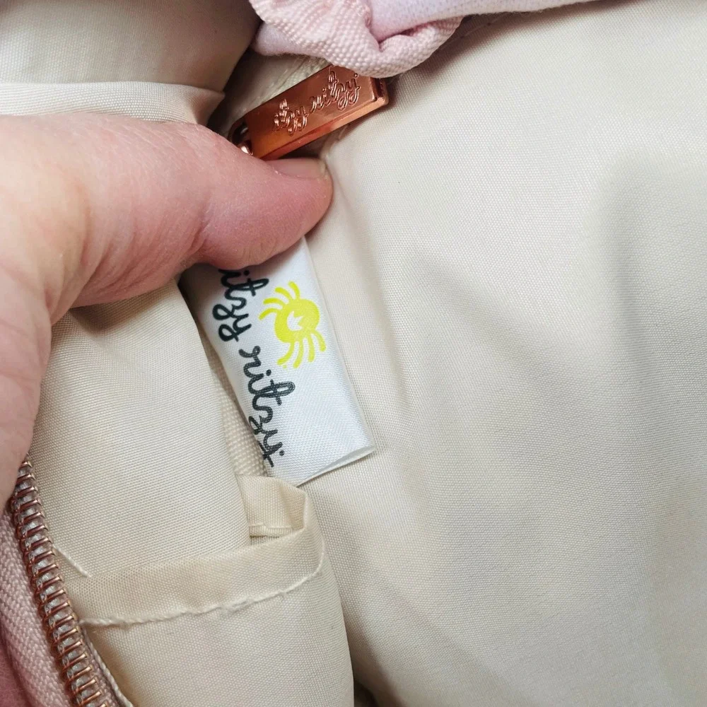 READ-Itzy Ritzy‎ Boss Plus Diaper Bag Backpack Blush Pink Vegan Leather Travel